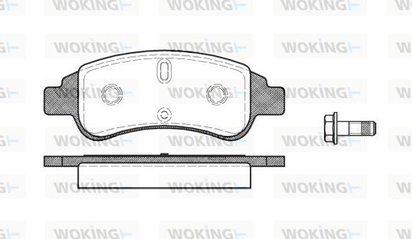 Woking P9403.30 - Тормозные колодки, дисковые, комплект autosila-amz.com