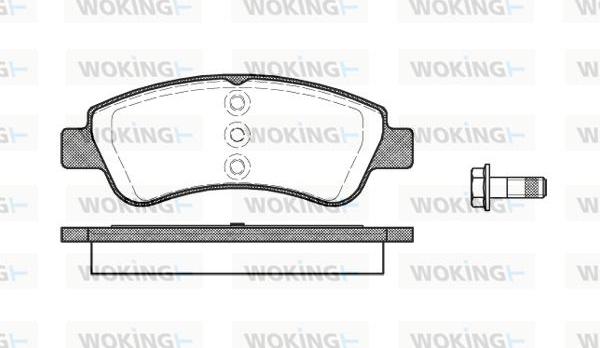 Woking P9403.20 - Тормозные колодки, дисковые, комплект autosila-amz.com