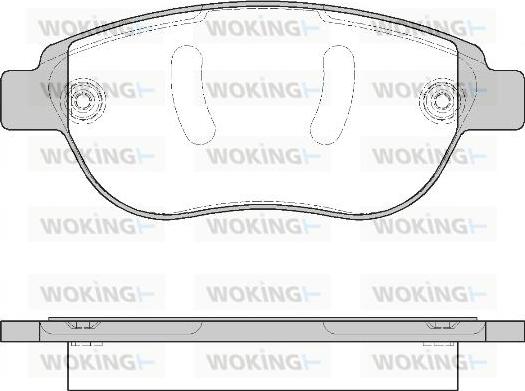 Woking P9413.10 - Тормозные колодки, дисковые, комплект autosila-amz.com