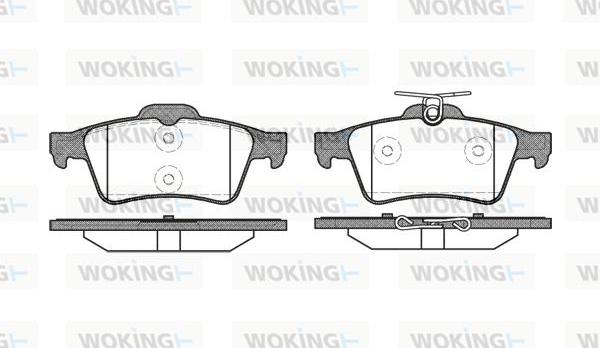 Woking P9423.20 - Тормозные колодки, дисковые, комплект autosila-amz.com