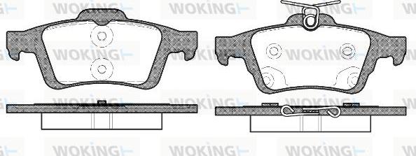 Woking P9423.70 - Тормозные колодки, дисковые, комплект autosila-amz.com
