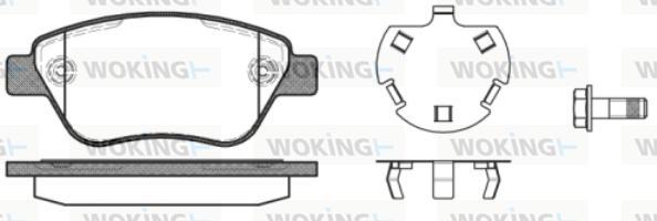 Woking P9583.30 - Тормозные колодки, дисковые, комплект autosila-amz.com