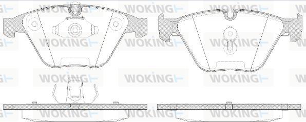 Woking P9573.50 - Тормозные колодки, дисковые, комплект autosila-amz.com
