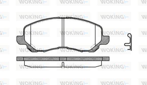 Woking P9043.12 - Тормозные колодки, дисковые, комплект autosila-amz.com