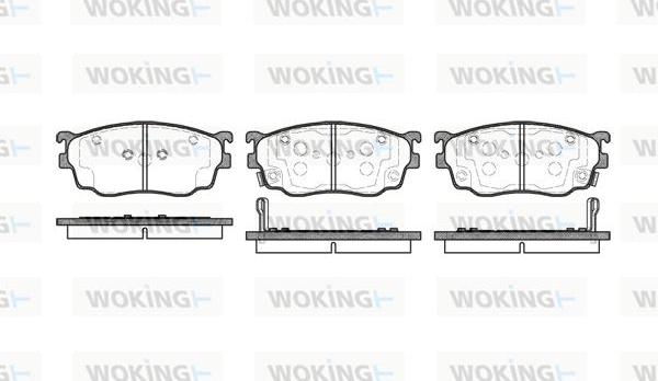 Woking P9003.02 - Тормозные колодки, дисковые, комплект autosila-amz.com