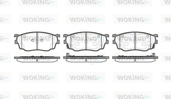 Woking P9003.12 - Тормозные колодки, дисковые, комплект autosila-amz.com