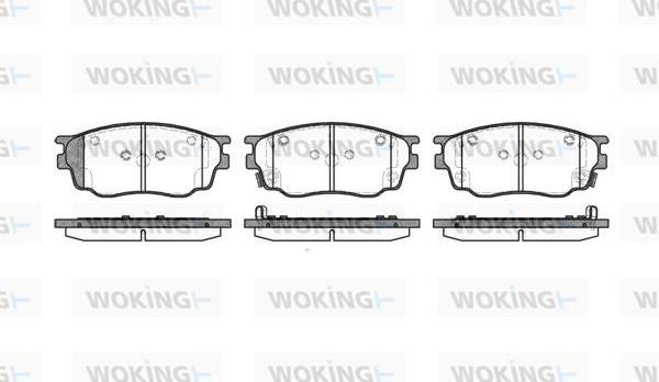 Woking P9003.22 - Тормозные колодки, дисковые, комплект autosila-amz.com