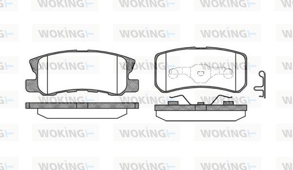 Woking P9033.02 - Тормозные колодки, дисковые, комплект autosila-amz.com
