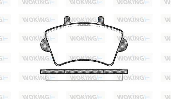 Woking P9193.00 - Тормозные колодки, дисковые, комплект autosila-amz.com