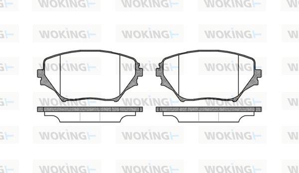 Woking P9133.00 - Тормозные колодки, дисковые, комплект autosila-amz.com