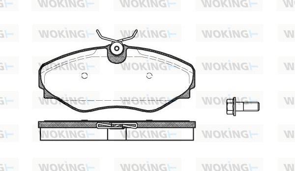 Woking P9343.20 - Тормозные колодки, дисковые, комплект autosila-amz.com