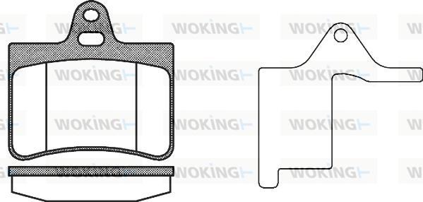 Woking P9303.20 - Тормозные колодки, дисковые, комплект autosila-amz.com