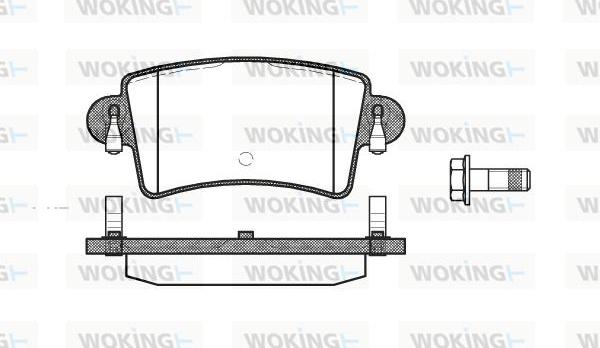 Woking P9333.00 - Тормозные колодки, дисковые, комплект autosila-amz.com