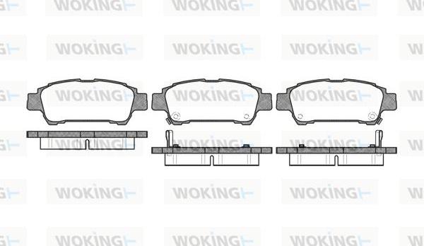 Woking P9203.02 - Тормозные колодки, дисковые, комплект autosila-amz.com