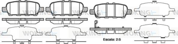 Woking P9763.41 - Тормозные колодки, дисковые, комплект autosila-amz.com