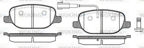 Woking P9783.02 - Тормозные колодки, дисковые, комплект autosila-amz.com