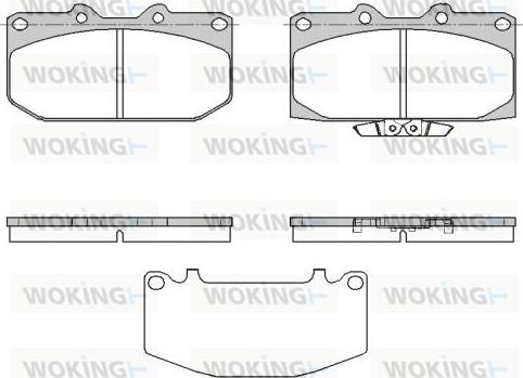 Woking P4993.32 - Тормозные колодки, дисковые, комплект autosila-amz.com