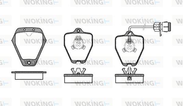 Woking P4083.12 - Тормозные колодки, дисковые, комплект autosila-amz.com