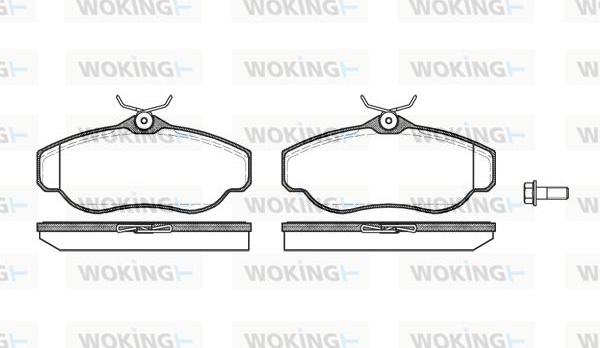 Woking P4763.00 - Тормозные колодки, дисковые, комплект autosila-amz.com