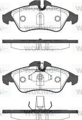 Woking P4783.10 - Тормозные колодки, дисковые, комплект autosila-amz.com