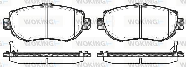 Woking P5563.14 - Тормозные колодки, дисковые, комплект autosila-amz.com