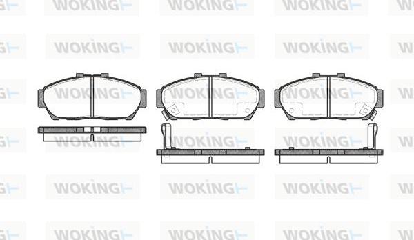 Woking P5643.02 - Тормозные колодки, дисковые, комплект autosila-amz.com