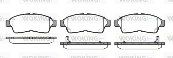 Woking P5023.02 - Тормозные колодки, дисковые, комплект autosila-amz.com