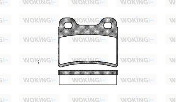 Woking P5173.00 - Тормозные колодки, дисковые, комплект autosila-amz.com