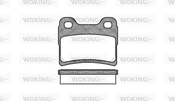 Woking P5173.10 - Тормозные колодки, дисковые, комплект autosila-amz.com