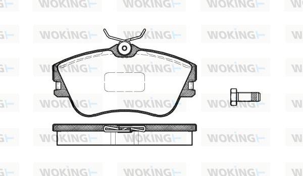 Woking P5803.00 - Тормозные колодки, дисковые, комплект autosila-amz.com