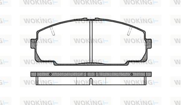 Woking P5213.20 - Тормозные колодки, дисковые, комплект autosila-amz.com