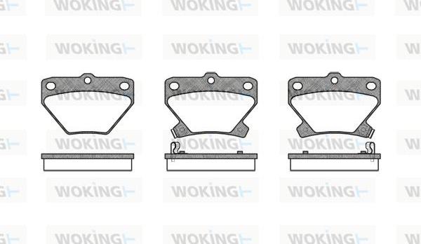 Woking P6413.02 - Тормозные колодки, дисковые, комплект autosila-amz.com