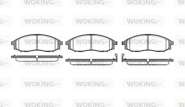 Woking P6483.02 - Тормозные колодки, дисковые, комплект autosila-amz.com
