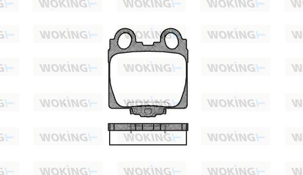 Woking P6433.04 - Тормозные колодки, дисковые, комплект autosila-amz.com