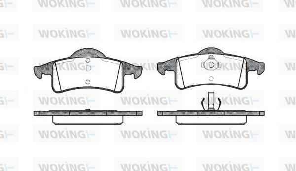 Woking P6583.00 - Тормозные колодки, дисковые, комплект autosila-amz.com