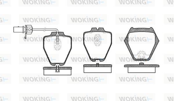 Woking P6523.02 - Тормозные колодки, дисковые, комплект autosila-amz.com