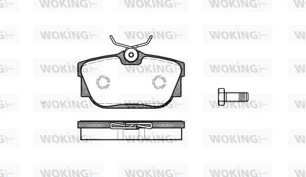 Woking P6673.00 - Тормозные колодки, дисковые, комплект autosila-amz.com