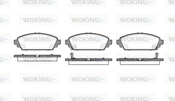 Woking P6003.02 - Тормозные колодки, дисковые, комплект autosila-amz.com