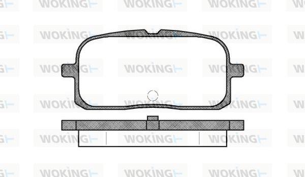 Woking P6153.00 - Тормозные колодки, дисковые, комплект autosila-amz.com
