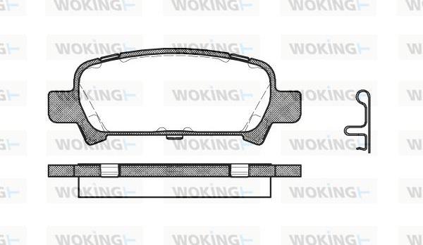 Woking P6293.02 - Тормозные колодки, дисковые, комплект autosila-amz.com