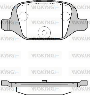 Woking P6273.00 - Тормозные колодки, дисковые, комплект autosila-amz.com