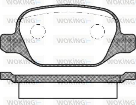 Woking P6273.10 - Тормозные колодки, дисковые, комплект autosila-amz.com