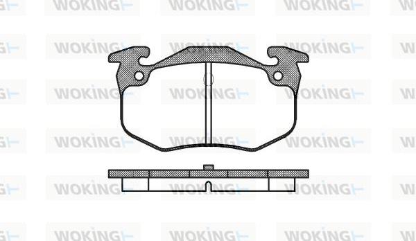Woking P0443.60 - Тормозные колодки, дисковые, комплект autosila-amz.com