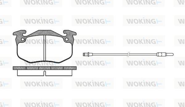 Woking P0443.32 - Тормозные колодки, дисковые, комплект autosila-amz.com