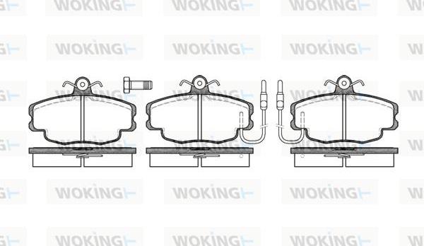 Woking P0413.02 - Тормозные колодки, дисковые, комплект autosila-amz.com