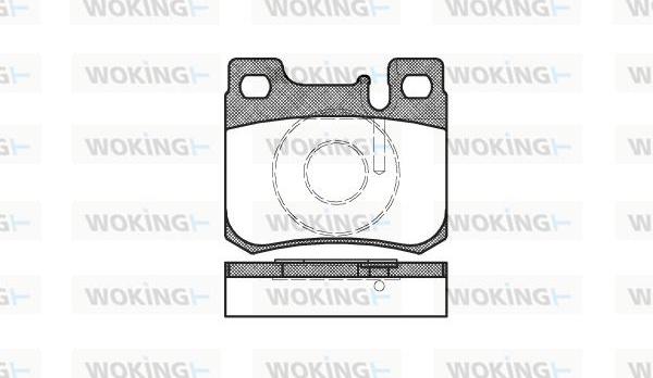 Woking P0573.20 - Тормозные колодки, дисковые, комплект autosila-amz.com