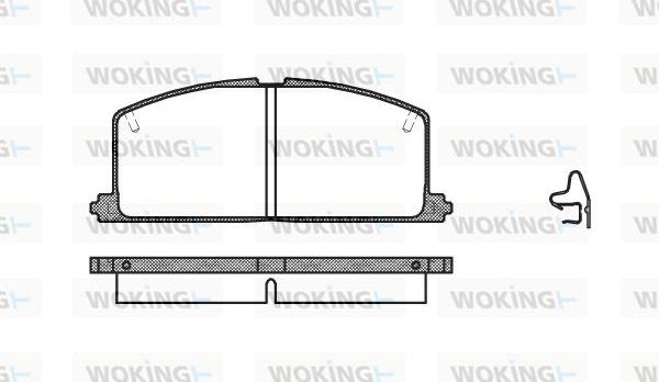 Woking P0673.04 - Тормозные колодки, дисковые, комплект autosila-amz.com
