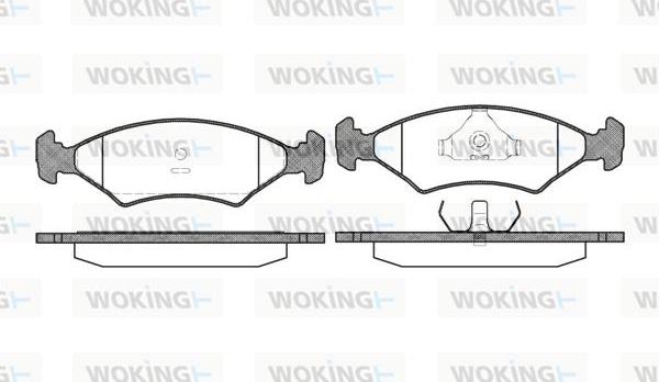 Woking P0193.20 - Тормозные колодки, дисковые, комплект autosila-amz.com