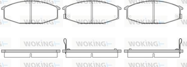 Woking P0153.02 - Тормозные колодки, дисковые, комплект autosila-amz.com