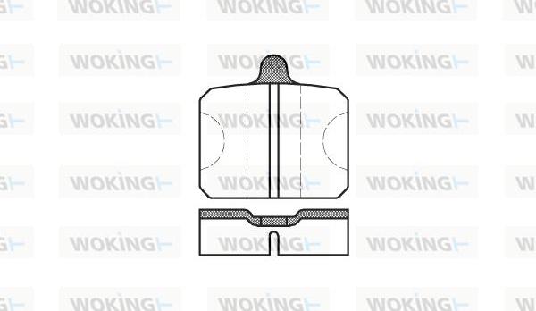 Woking P0183.00 - Тормозные колодки, дисковые, комплект autosila-amz.com